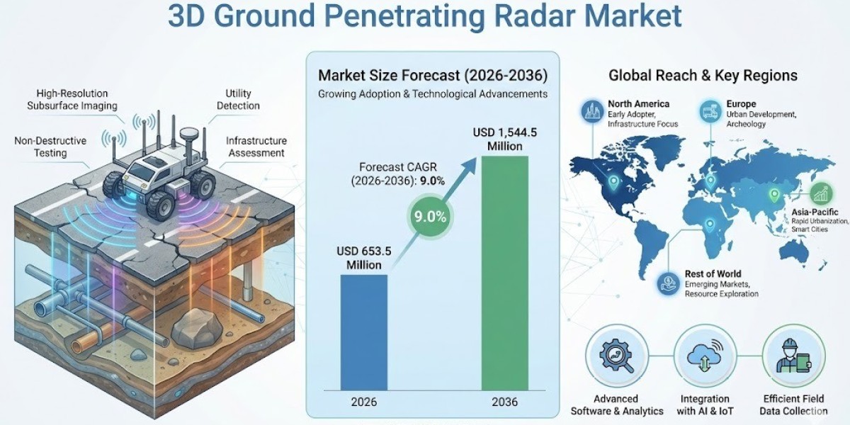 3D Ground Penetrating Radar Market to Cross USD 1,544.5 million by 2036