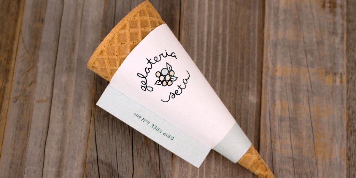 Custom Cone Sleeve Packaging for Ice Cream Branding