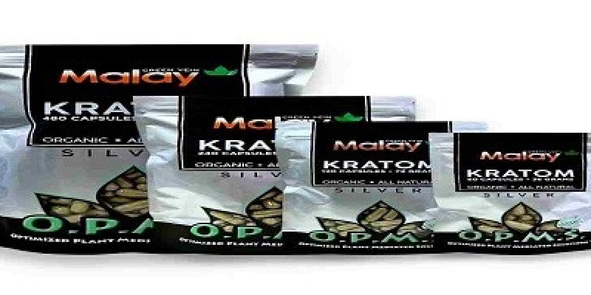 Shop OPMS Silver Kratom Capsules Green Vein Malay- Best Price