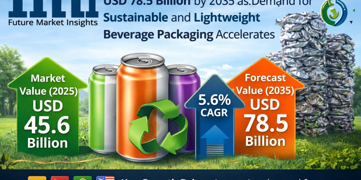 Beverage Aluminum Cans Market Set to Reach USD 78.5 Billion by 2035