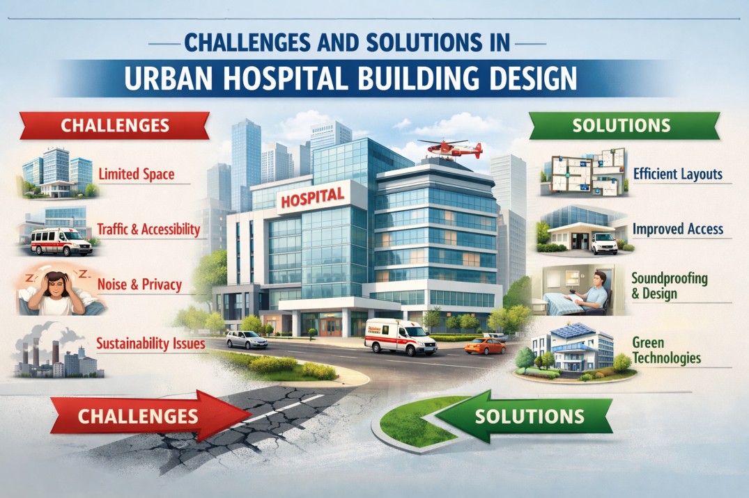 Challenges and Solutions in Urban Hospital Building Design