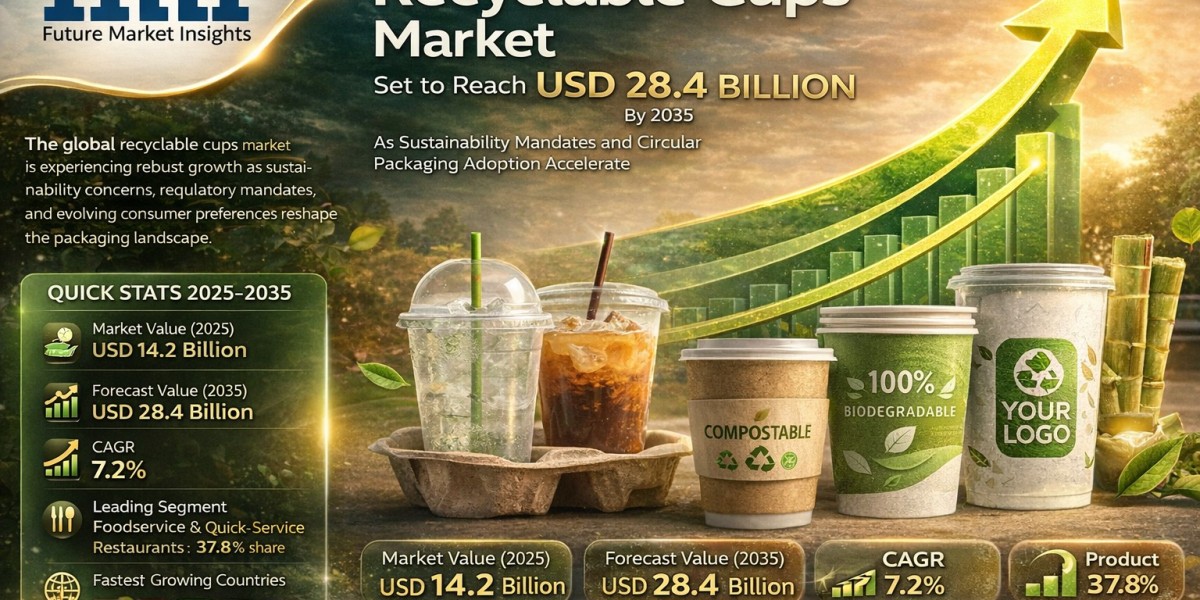 Recyclable Cups Market Set to Reach USD 28.4 Billion by 2035