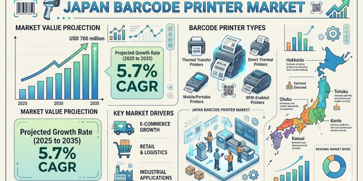 Japan Barcode Printer Market to Cross USD 700 Million by 2035