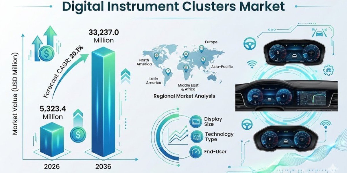 Digital Instrument Clusters Market to Cross USD 33,237.0 million by 2036