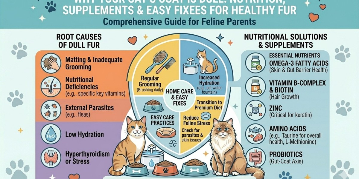 Why Your Cat’s Coat Is Dull: Nutrition, Supplements & Easy Fixes for Healthy Fur