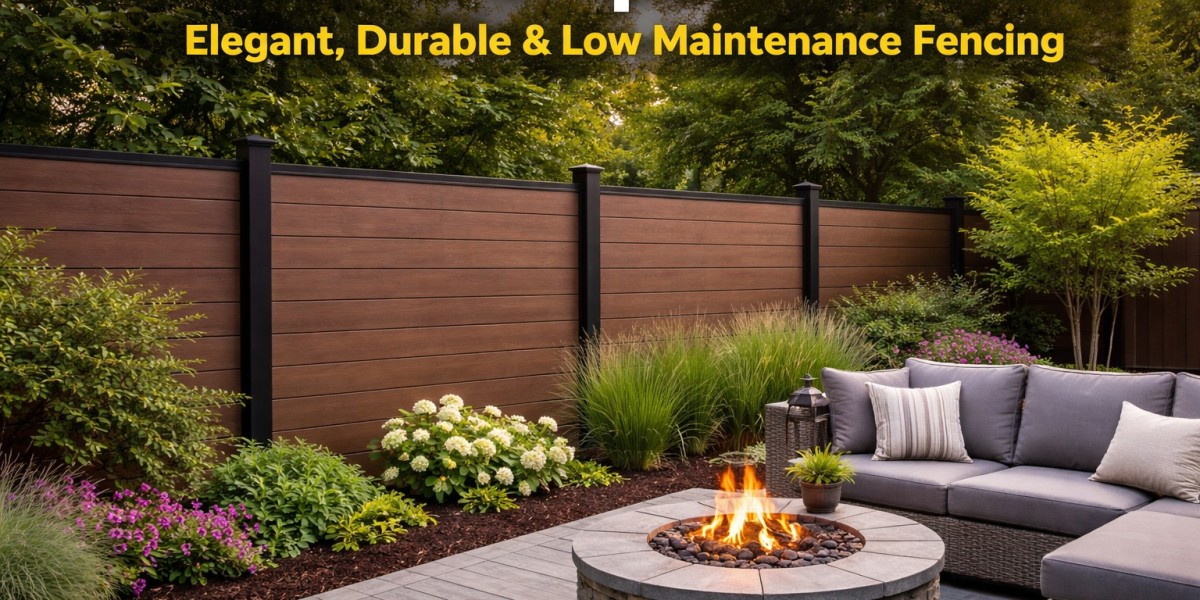 Walnut Composite Fence – Elegant, Durable & Low Maintenance Fencing