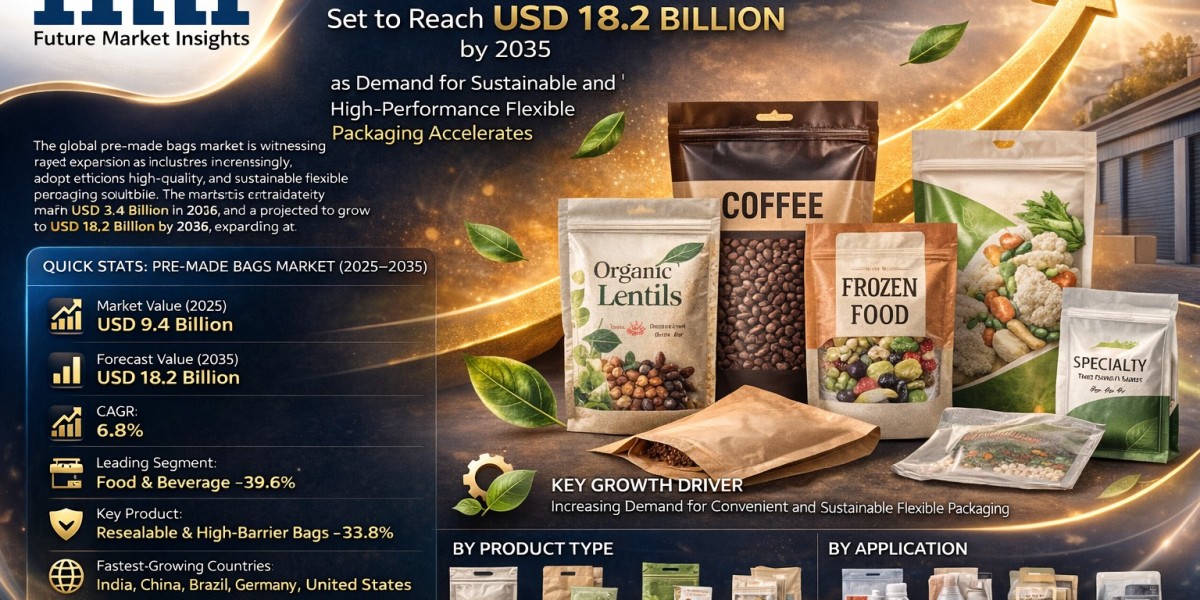 Pre-made Bags Market Set to Reach USD 18.2 Billion by 2035