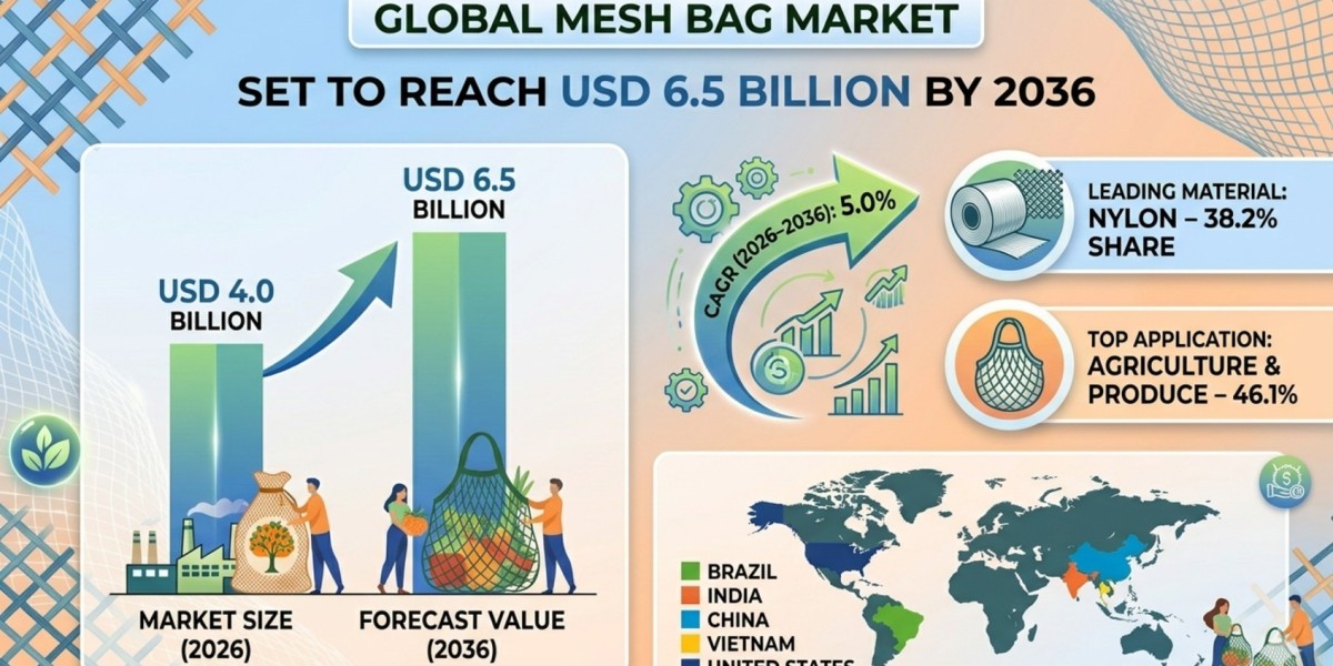 Global Mesh Bag Market Set to Reach USD 6.5 Billion by 2036