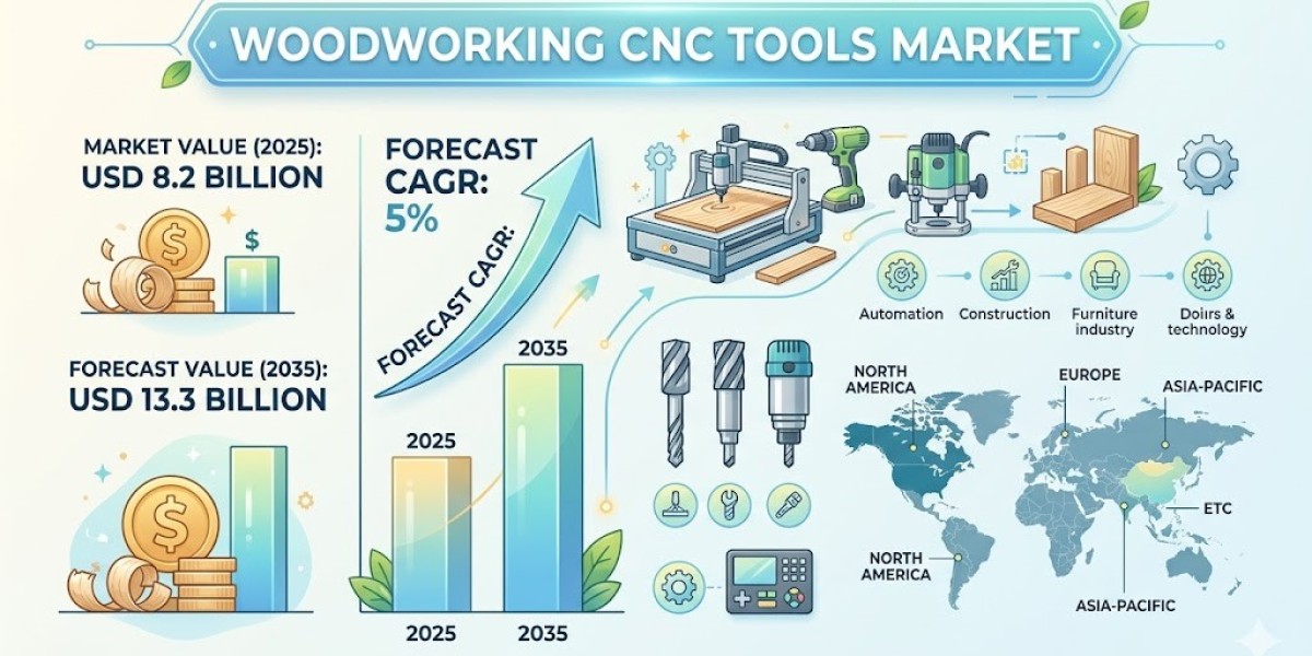 Woodworking CNC Tools Market toward USD 13.3 billion by 2035