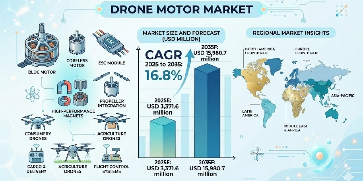 Drone Motor Market Support USD 15,980.7 million by 2035