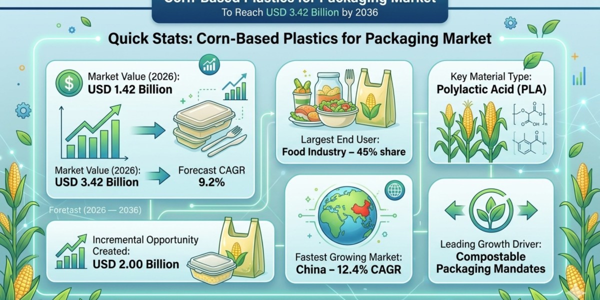 Corn-Based Plastics for Packaging Market to Reach USD 3.42 Billion by 2036