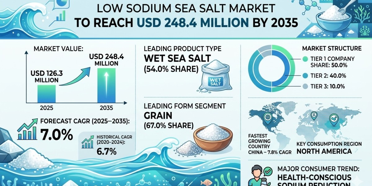 Low Sodium Sea Salt Market to Reach USD 248.4 Million by 2035