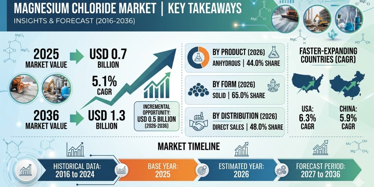 Magnesium Chloride Market Forecast 2026–2036: Market Expansion Driven by Industrial Applications