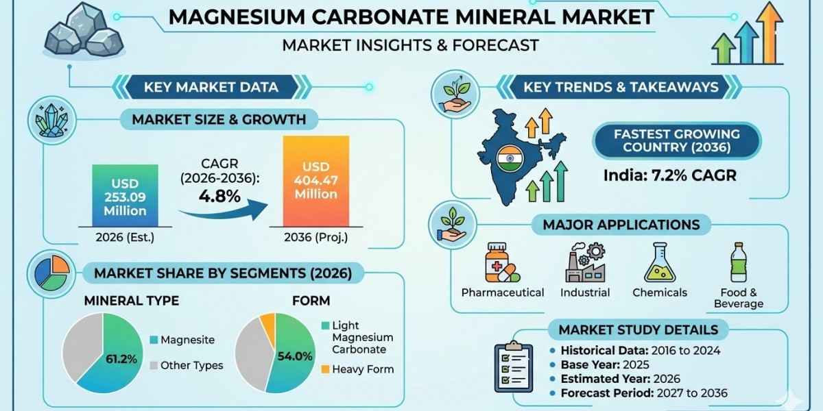 Magnesium Carbonate Minerals Market Forecast 2026–2036: Market Expansion Driven by Industrial Applications