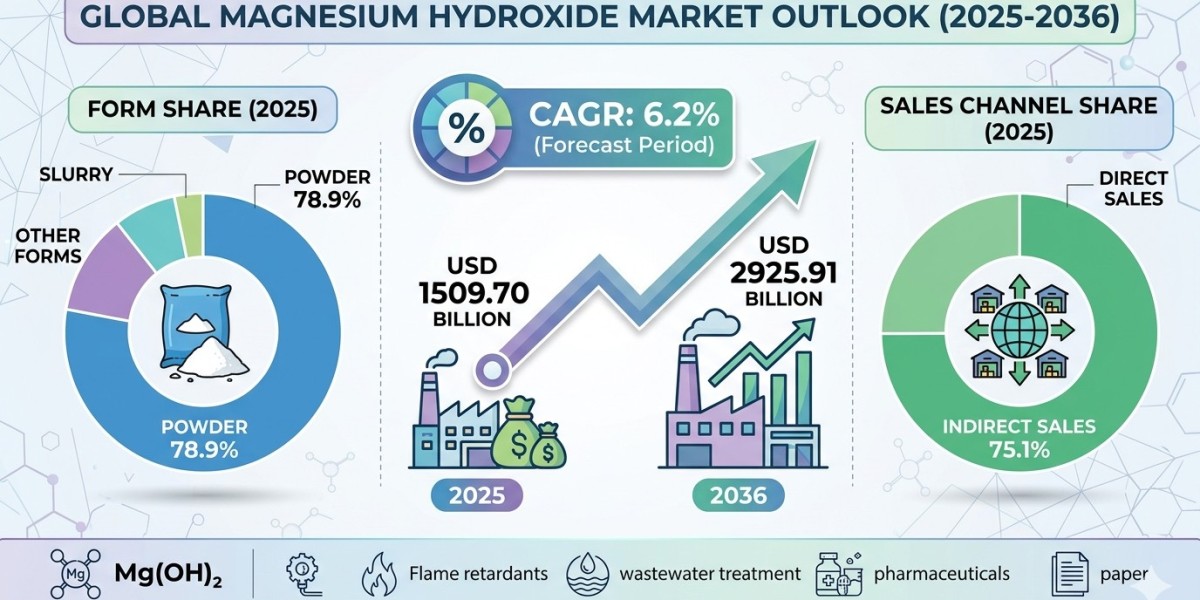 Global Magnesium Hydroxide Market Forecast 2026–2036: Industry Expansion Driven by Environmental Regulations