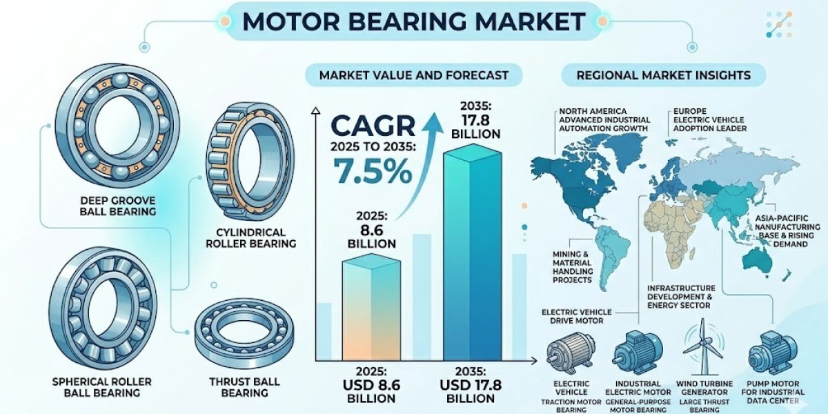 Motor Bearing Market Support USD 17.8 Billion by 2035