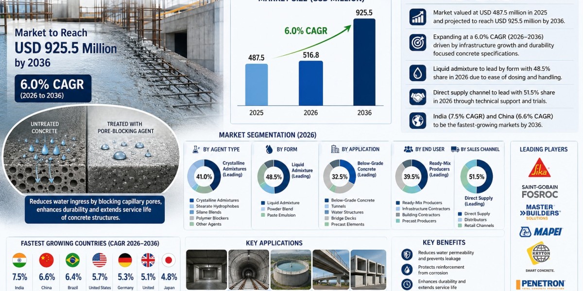 Rising Basement, Tunnel, and Bridge Waterproofing Projects Fuel Growth in Hydrophobic Pore-Blocking Agents Market