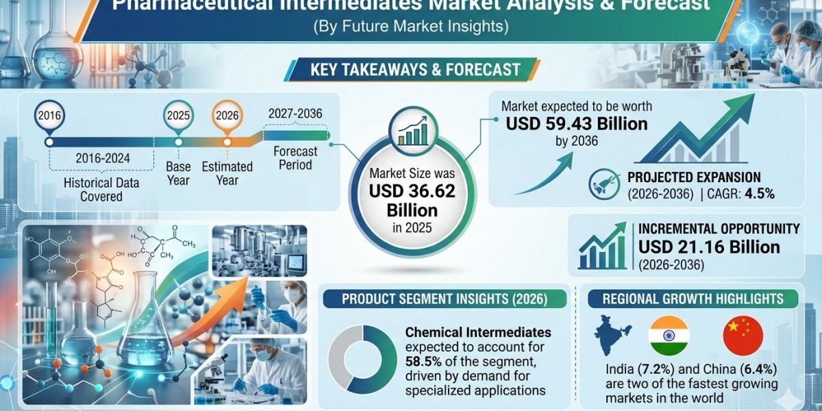 Pharmaceutical Intermediates Market Forecast 2026–2036: Market Expansion Driven by Generic Drug Demand