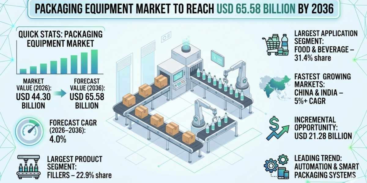 Packaging Equipment Market to Reach USD 65.58 Billion by 2036