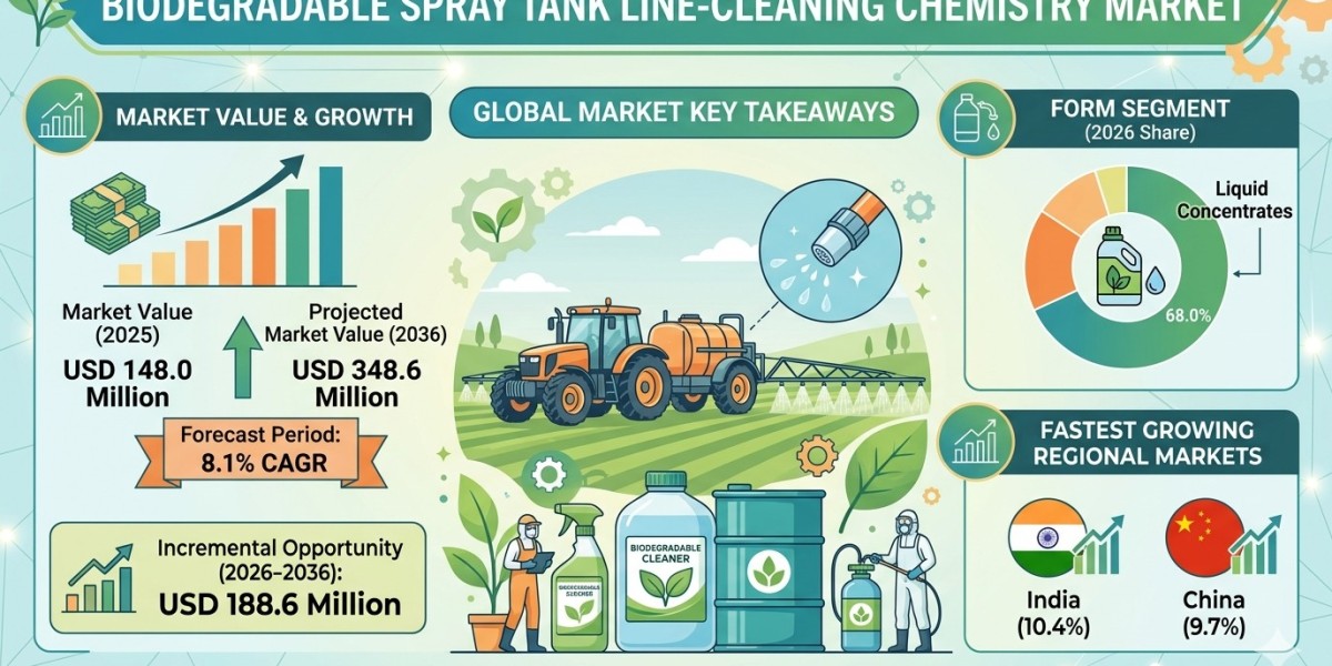 Biodegradable Spray Tank Line-Cleaning Chemistry Market Forecast 2026–2036: Sustainable Spray Hygiene Solutions