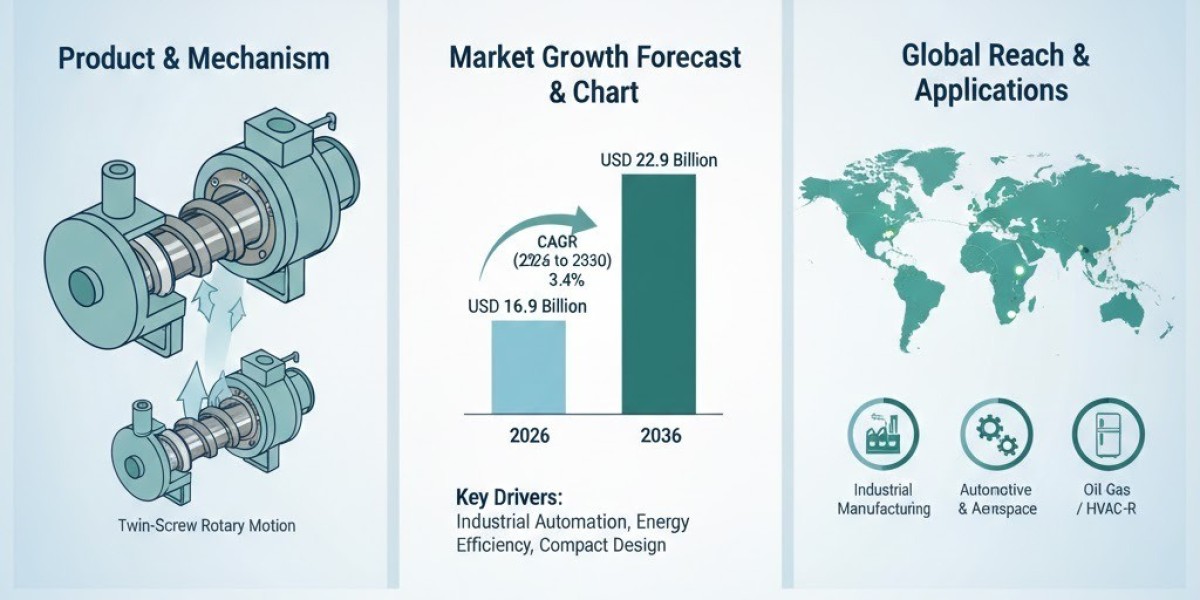 Screw Compressor Market Driving USD 22.9 Billion by 2036