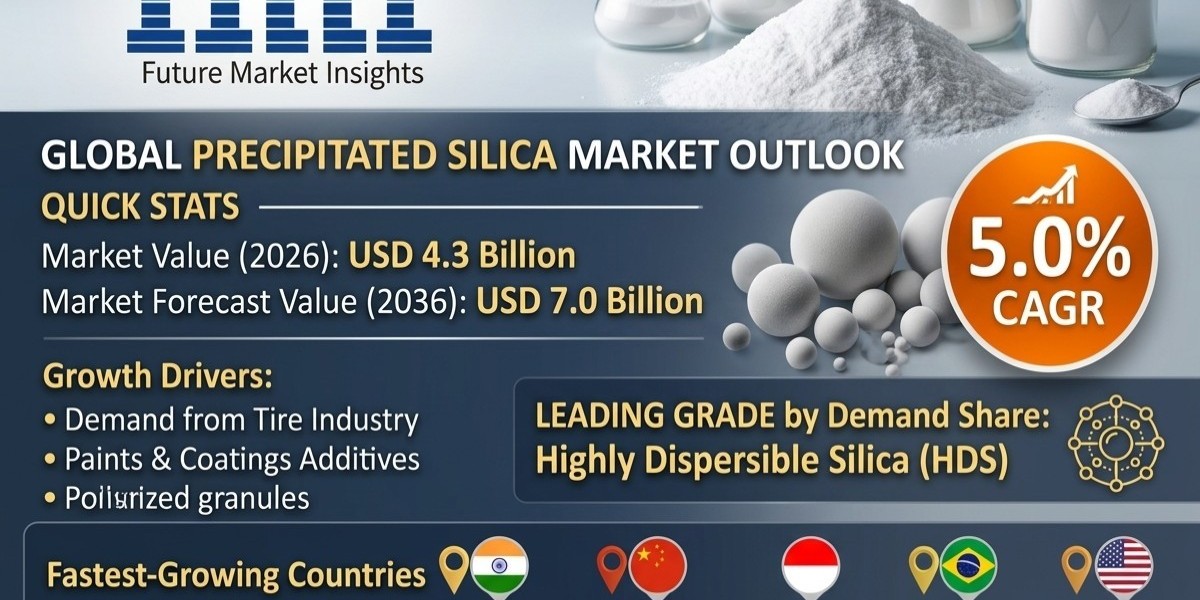 Precipitated Silica Market Forecast 2026–2036: Demand Growth Accelerates with Green Tire Adoption