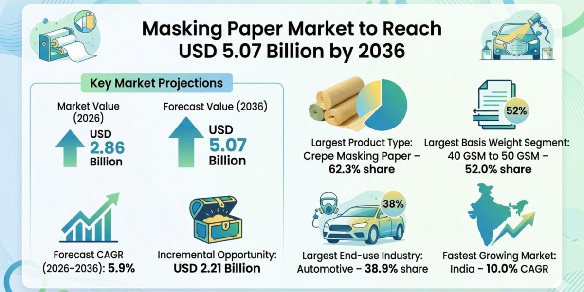 Masking Paper Market to Reach USD 5.07 Billion by 2036