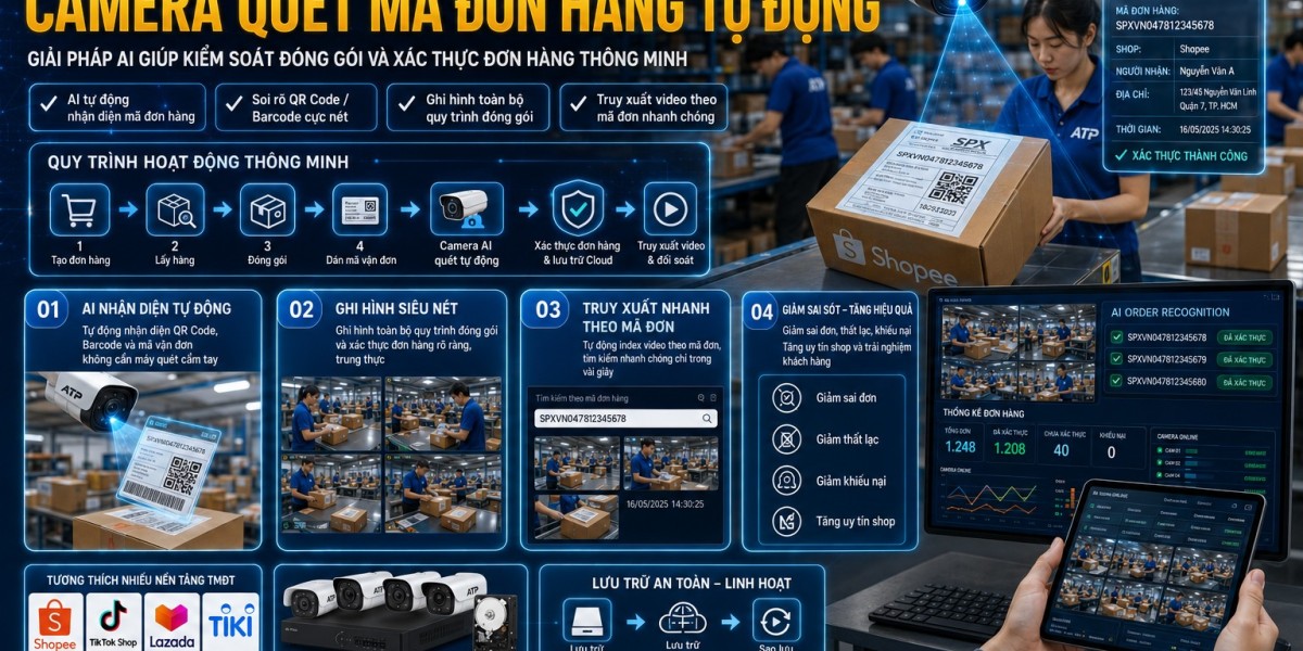 camera quan sát quét mã vận đơn tự động