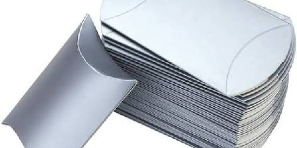 Custom Silver Pillow Packaging for Elegant Product Presentation