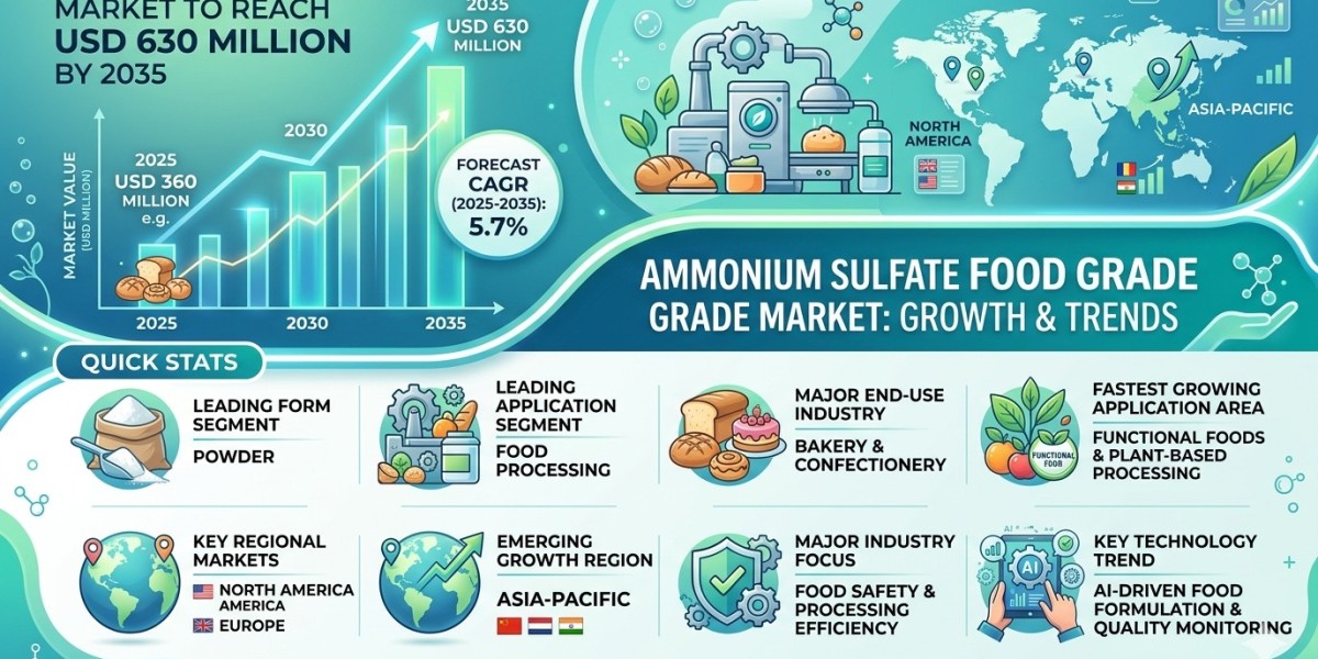 Ammonium Sulfate Food Grade Market to Reach USD 630 Million by 2035