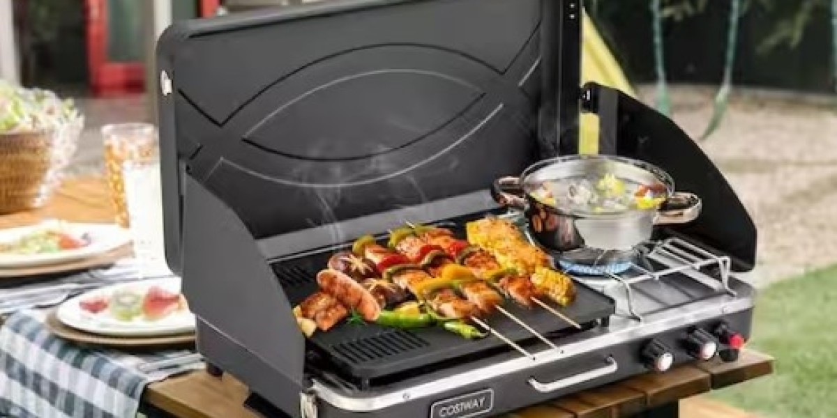 Aijunware Camping Grill And Stove for Camp Meals