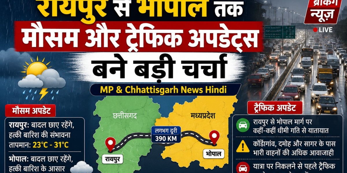 Raipur से Bhopal तक मौसम और ट्रैफिक अपडेट्स बने बड़ी चर्चा | MP & Chhattisgarh News Hindi