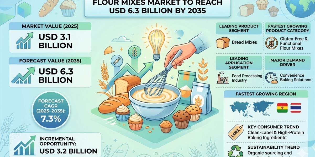 Flour Mixes Market to Reach USD 6.3 Billion by 2035