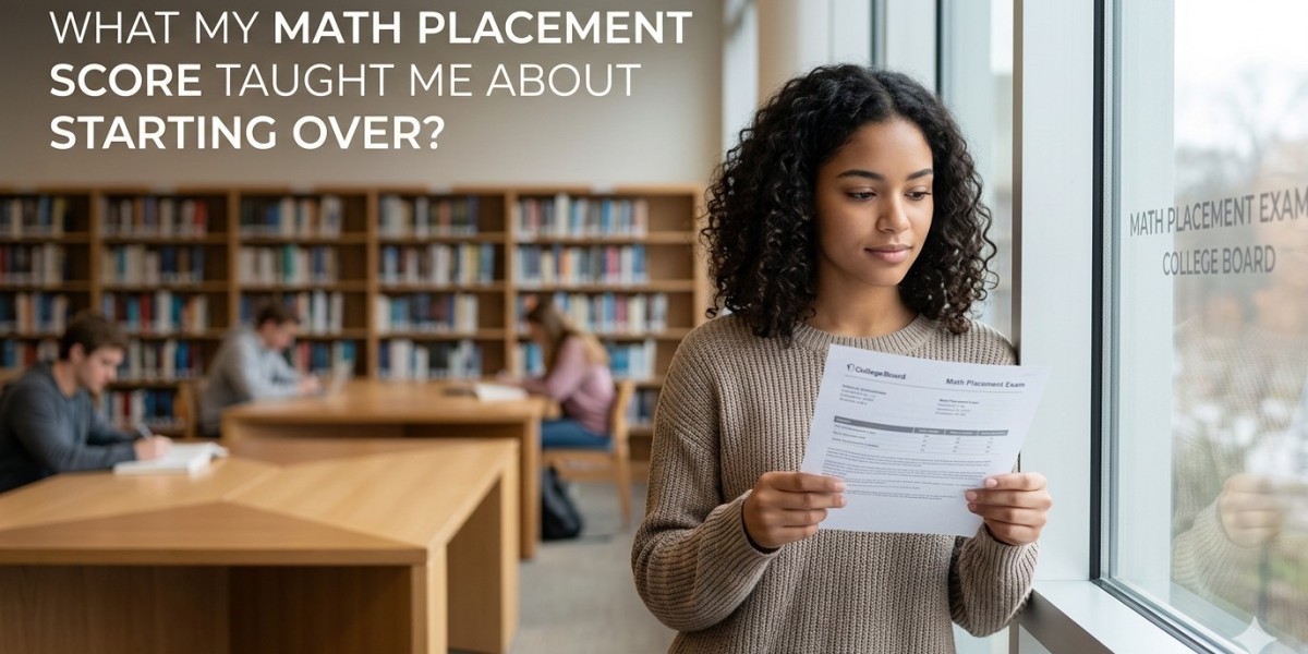 What My Math Placement Score Taught Me About Starting Over?