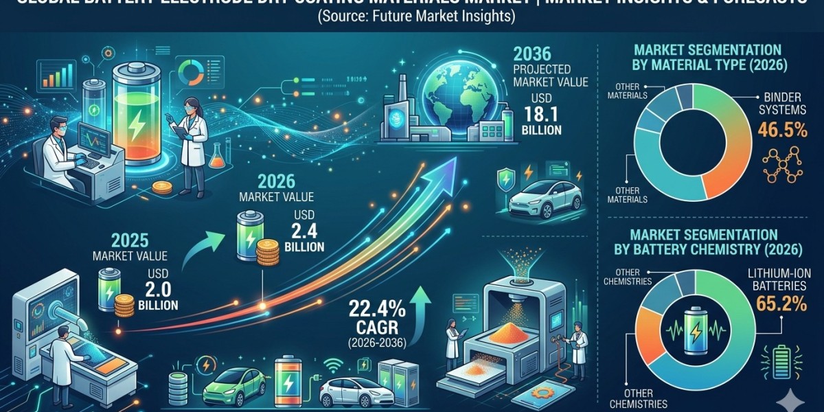 Global Battery Electrode Dry Coating Materials Market Forecast 2026–2036: Market Expansion Driven by Solvent-Free Techno