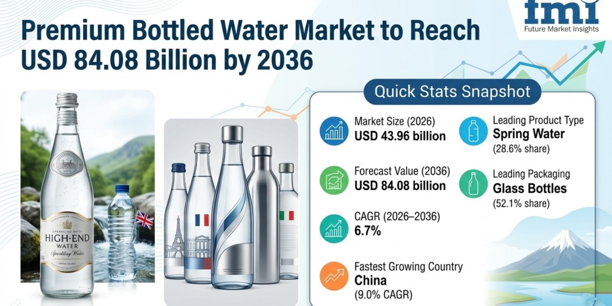 Premium Bottled Water Market to Reach USD 84.08 Billion by 2036