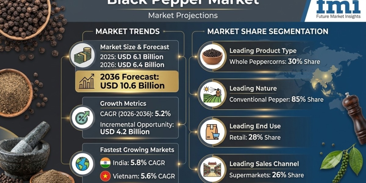 Black Pepper Market to Reach USD 10.6 Billion by 2036